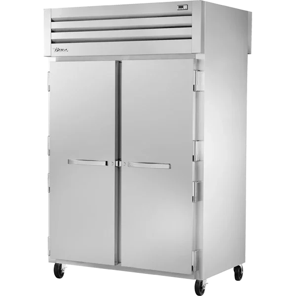 True STA2RPT-2S-2G-HC | SPEC SERIES® | 53" Pass-Thru Refrigerator | Glass Rear Doors | Stainless Steel