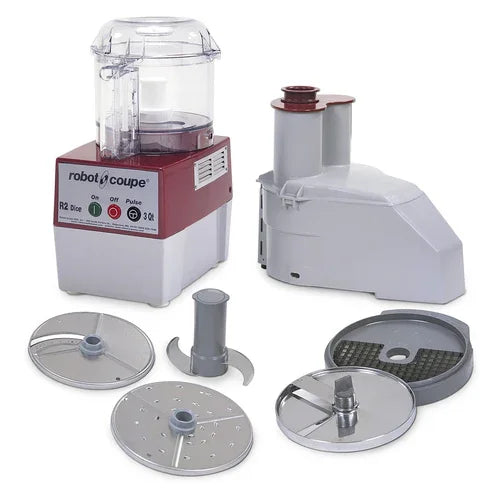 Robot Coupe R2CLRDICE Food Processor with 3 Liter Polycarbonate Bowl and Handle