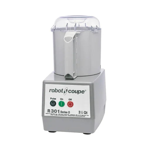 Robot Coupe R301B Commercial Food Processor with Plastic Bowl Attachment 3.7 Liter