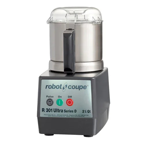 Robot Coupe R301UB Cutter Mixer with 3.7 Liter Steel Bowl and See-Through Lid