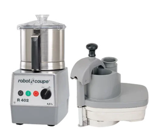 Robot Coupe R402A food processor with 4.5 liter stainless steel bowl and handle