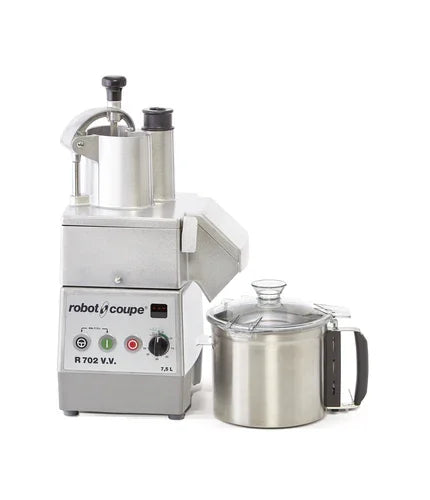 Robot Coupe R702VV food processor with 7.5 liter stainless steel bowl and handle