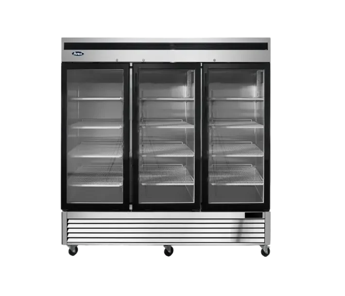 Atosa MCF8704GR Freezer Merchandiser Three-Section Dimensions 81-7/8 in W 31-3/4 in D 83-1/8 in H