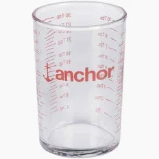 Anchor Hockling 91016L20 | Measuring Glass w/ Red Dec 5 oz.