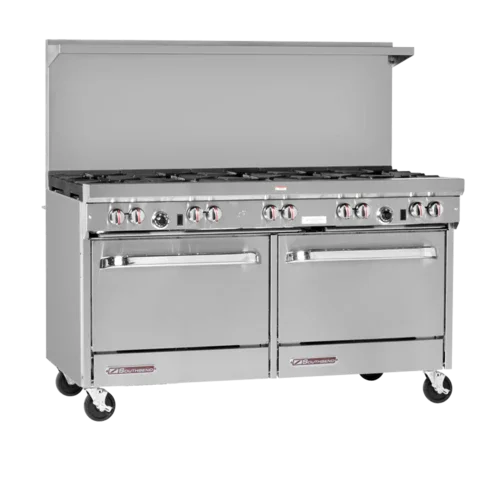 SOUTHBEND S60DD-2GL gas restaurant range with six open burners and one 24-inch griddle