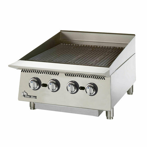 Star Mfg 8124RCBB Ultra-Maxr Charbroiler, gas, 24 in L, 35-1/5 in D, 18 in H, steel alloy radiants