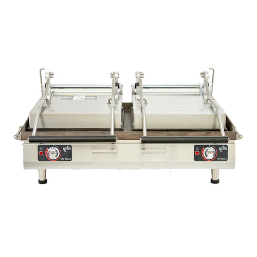 Star Mfg PGC28I Pro-Max 2.0r Panini Sandwich Grill, 28 in  W grooved cast iron cooking surface,