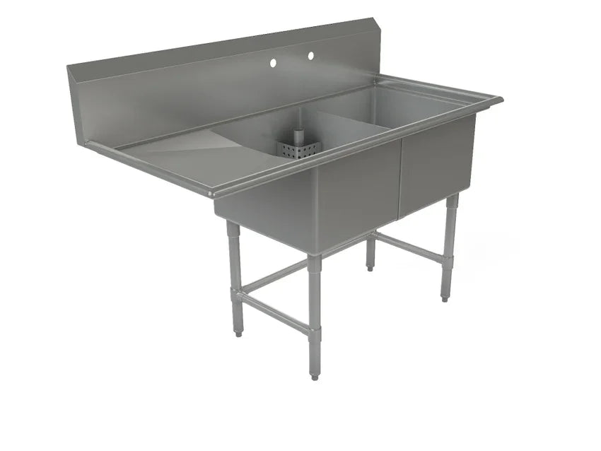 Tarrison TA-CDS218L-KIT 2-Compartment Sink