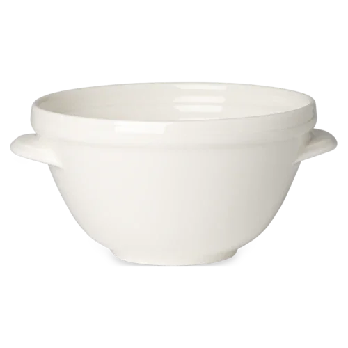 Villeroy & Boch 16-4036-1905 stackable handled porcelain bowl 14-1/5 oz.