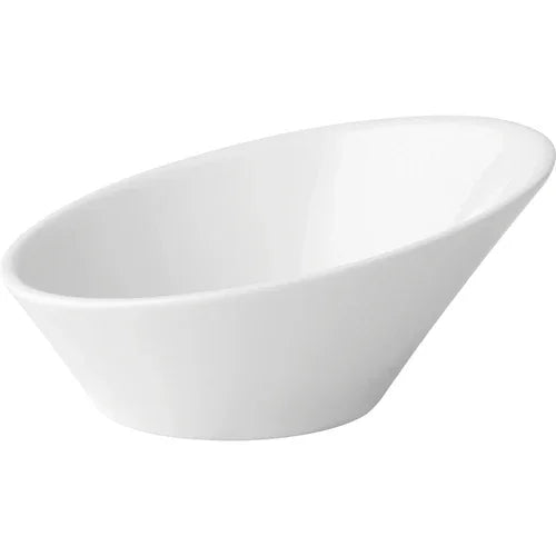 Anton Black ABZ03092 Bevel Bowl 6-1/4 in Porcelain Safe for Microwave and Dishwasher
