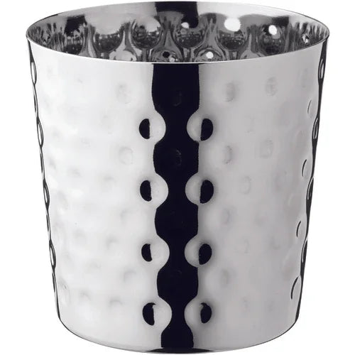 Creative Table F91136 Cup 3-1/2 in Hammered Stainless Steel