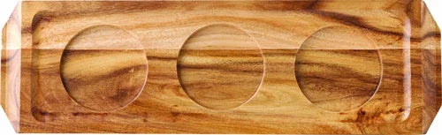 Creative Table JMP943 Wine and Beer Flight in Acacia Wood