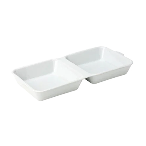 Creative Table K358731 Fast Food Box, 12.5 in L x 5.5 in W, square ceramic