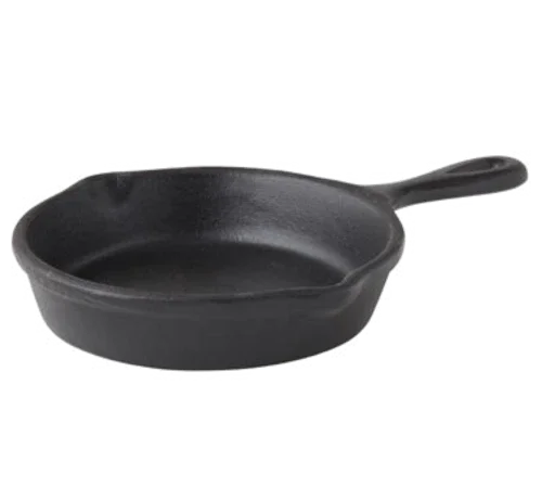 Creative Table MH1406 Round Cast Iron Pan 4-1/2 oz 4 in Diameter