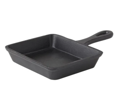 Creative Table MH6102 Cast Iron Skillet 6-7/10 oz 5 in x 4 in Rectangular