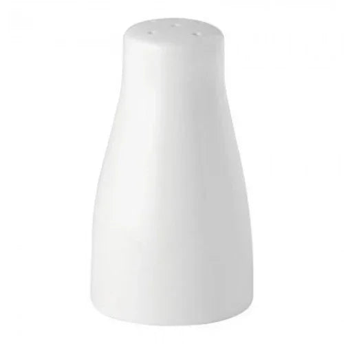 Pure White PWE12002 Pepper Shaker, safe for microwave and dishwasher, limited 3-year chip