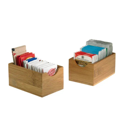 Leone S0079 sachet holder in rectangular bamboo design