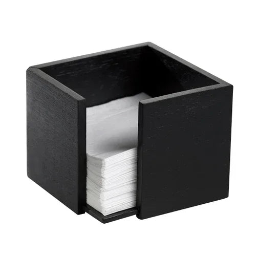 Leone S0085.Z Square Bamboo Napkin Holder for Hand Washing