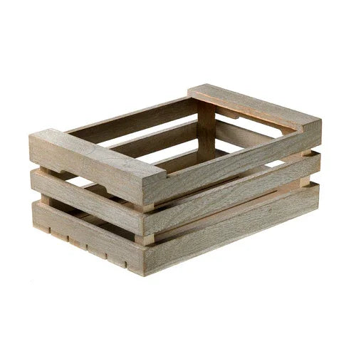 Leone S0205.P Fruit Box 10x7x4 Hand Wash Wood White