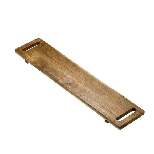 Leone S5013 Acacia Wood Rectangular Tray for Hand Wash