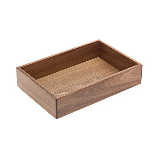 Leone S5045 Asia Tray, rectangular Acacia, 21x13x3.75 inches, hand wash only