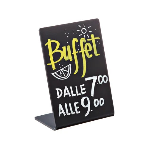 Leone T5270 Table Chalkboard 4-1/4 x 5-1/2 x 3-1/2 Inches Rectangular Black