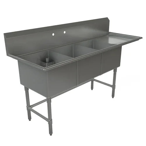 Tarrison TA-CDS318R-KIT 3-Compartment Sink