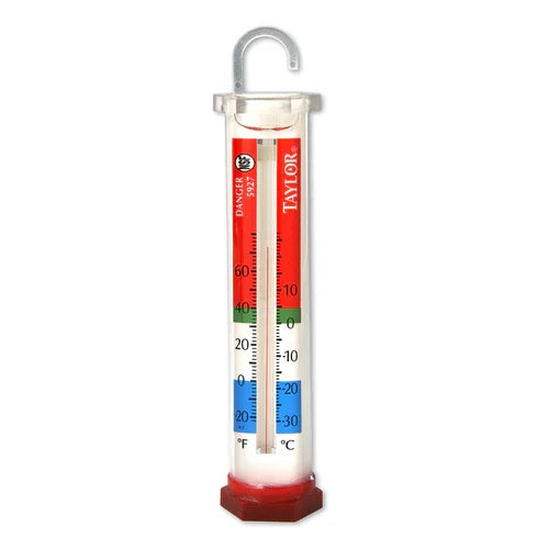Taylor 5927 Glycol Thermometer for Refrigerator and Freezer Temperature Measurement