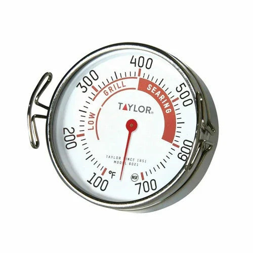 Taylor 6021 Thermometer for Monitoring Grill and Surface Temperature