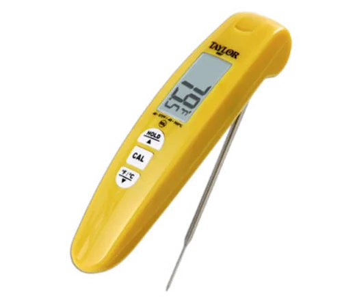 Taylor 9867FDA Folding Probe Thermocouple Thermometer with 1.5mm Probe Tip