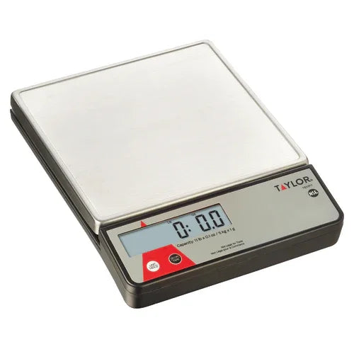 Taylor TE11FT digital portion control scale with 11 lb capacity and 0.9 in LCD