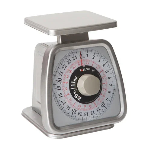 Taylor TS25KL Portion Control Scale with 25 lb. capacity and dual measurement options