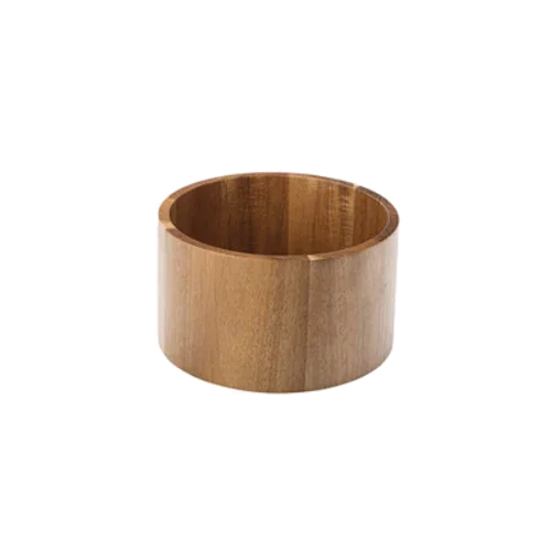 Creative Table JMP829 with 8-1/2 in Acacia Bowl/Stand in Barrel Shape