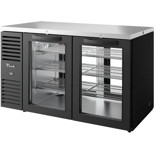 True TBR60-PTSZ1-L-B-GG-GG-1 | 60" Pass-Thru Single Zone Refrigerator 16 cu. ft.