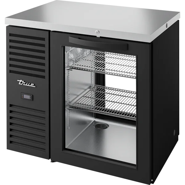 True TBR36-PTSZ1-L-B-G-G-1 | 36" 1-Glass Door | Pass-Thru Single Zone Refrigerator | 7.41 cu. ft.