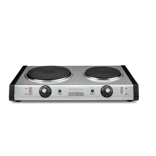 WARING WDB600 Commercial Burner with Double Heavy-Duty Cast Iron Plates