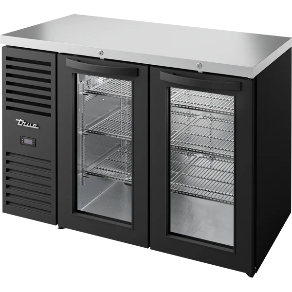 True TBR48-RISZ1-L-B-GG-1 | 48" 2-Glass Door Refrigerator | 11.7 cu. ft.