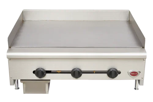 WELLS HDG-2430G Griddle for Countertop Natural Gas Cooking Surface 24 in W x 23-9/16 in D