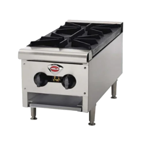 WELLS HDHP-1230G hotplate with natural gas and 26,500 BTU burners