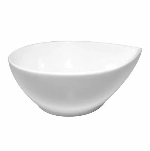 William Fine Bone BCMX.07.10 teardrop shaped china bowl 3.8 oz 4 in