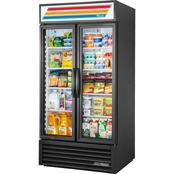 True GDM-35-HC~TSL01 | 40" 2-Glass Door Merchandiser  Bottom Mounted  31.8 cu. ft.