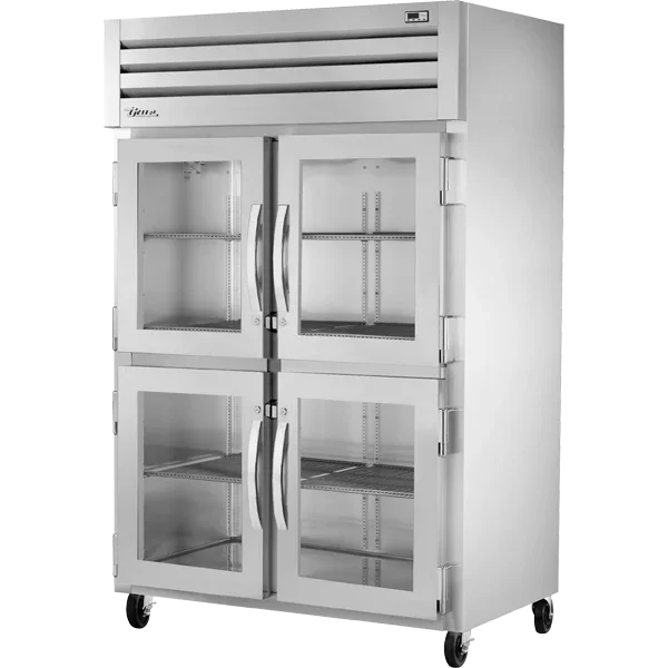 True STA2R-4HG-HC | SPEC SERIES® | 53" 4-Glass Half Door Reach-In Refrigerator | Stainless Steel Exterior | 49 cu. ft.