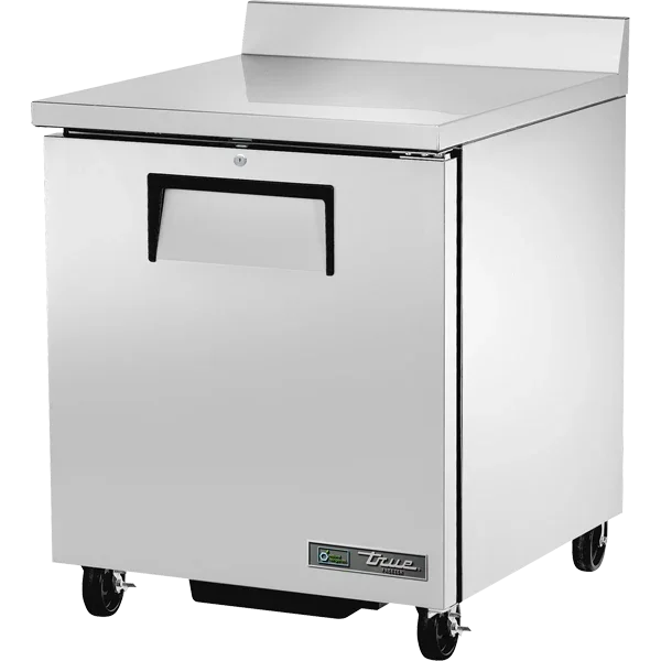 True TWT-27F-HC | 28" 1-Solid Door Work Top Freezer  7.6 cu. ft.