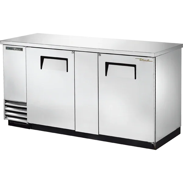 True TBB-3-S-HC | 69" 2-Solid Door Back Bar Cooler  24.4 cu. ft.