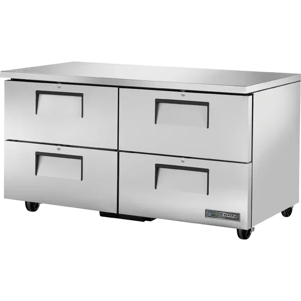 True TUC-60D-4-HC | 60" 4-Drawer Undercounter Refrigerator | 17.8 cu. ft.